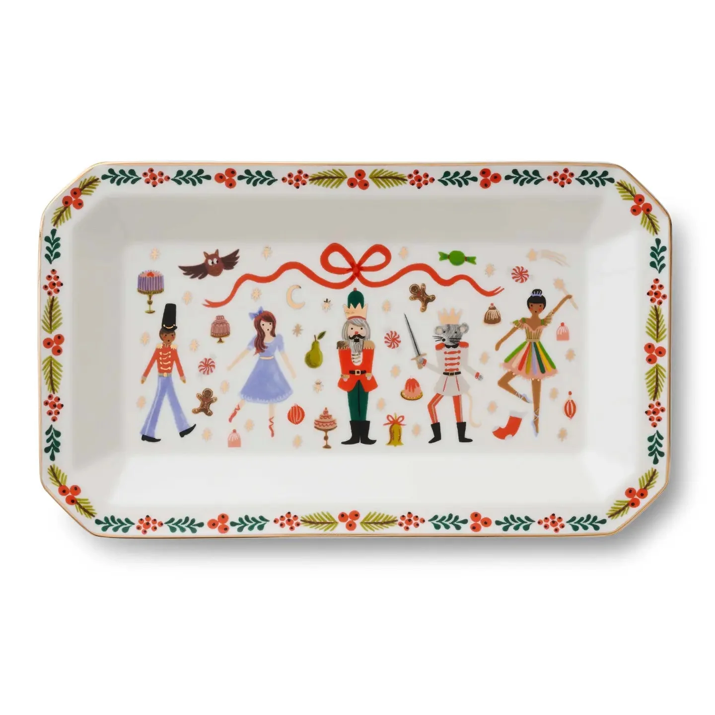Nutcracker Large Porcelain Catchall Tray