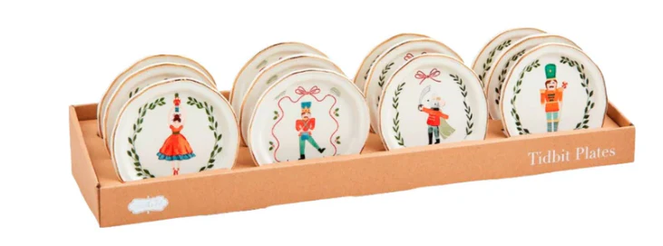 Nutcracker Tidbit Plates Sold Separately