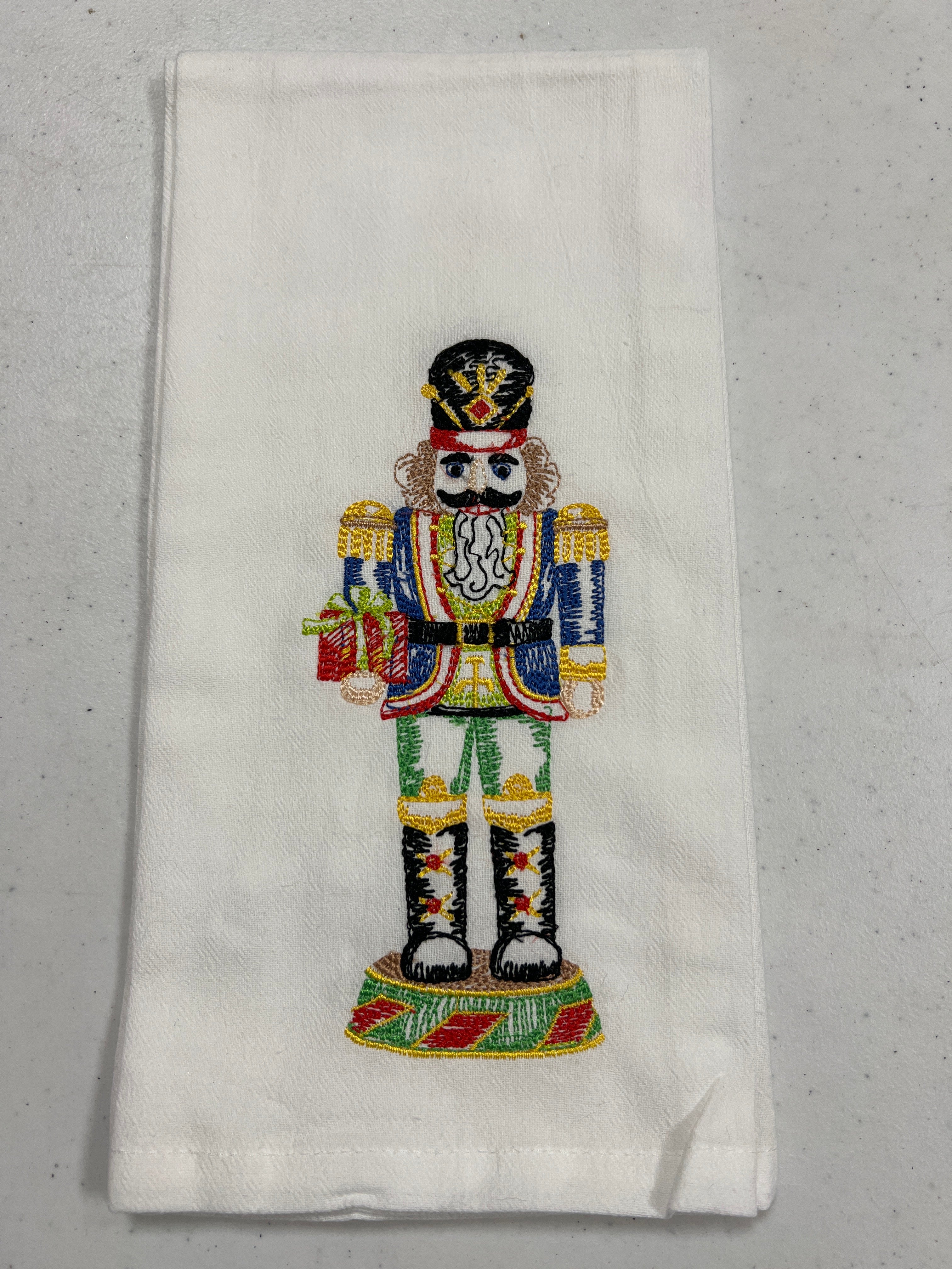 NUTCRACKER TOPIARY TEA TOWEL