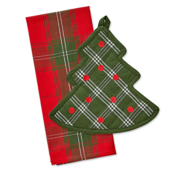 O Christmas Tree Potholder Gift Set
