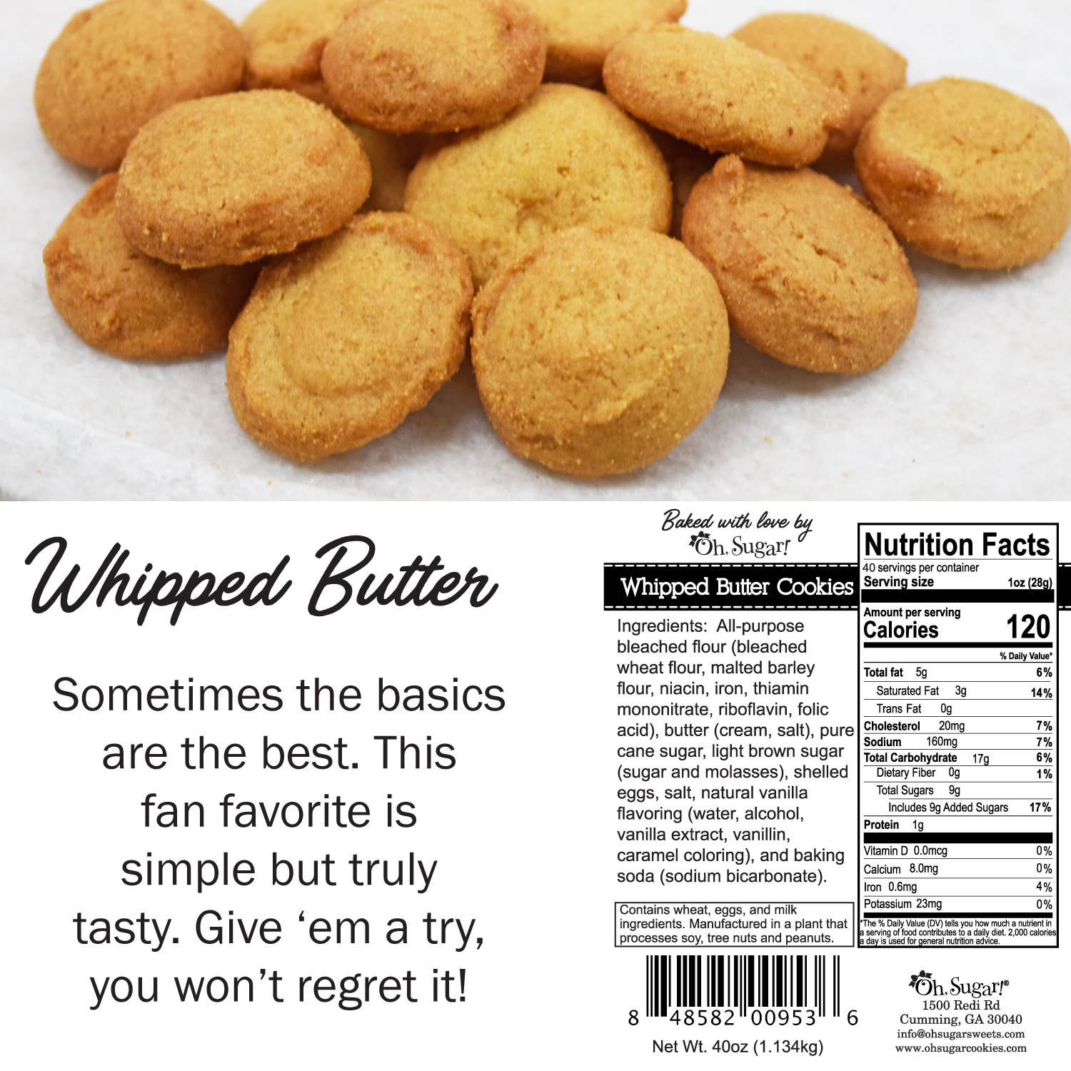 Oh, Sugar! - Cookie Gallon - Rainbow Dot Absolute Best Cookies Ever!: Chocolate Chip - Image 5