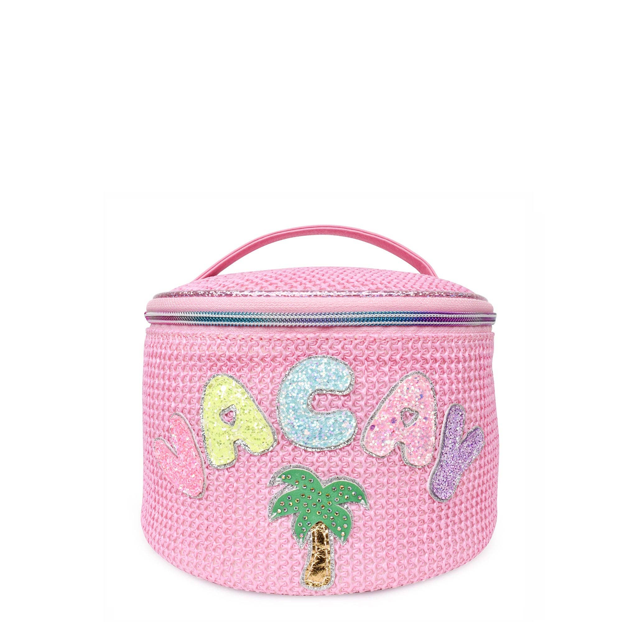 OMG Accessories - 'Vacay' Straw Round Glam Bag