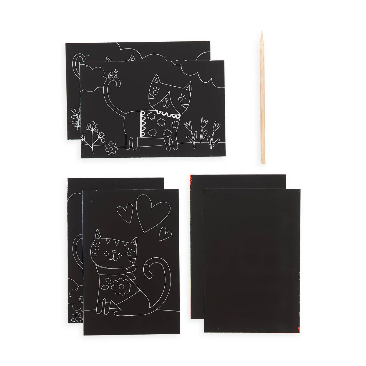 OOLY - Mini Scratch & Scribble Art Kit: Cutie Cats - Image 2