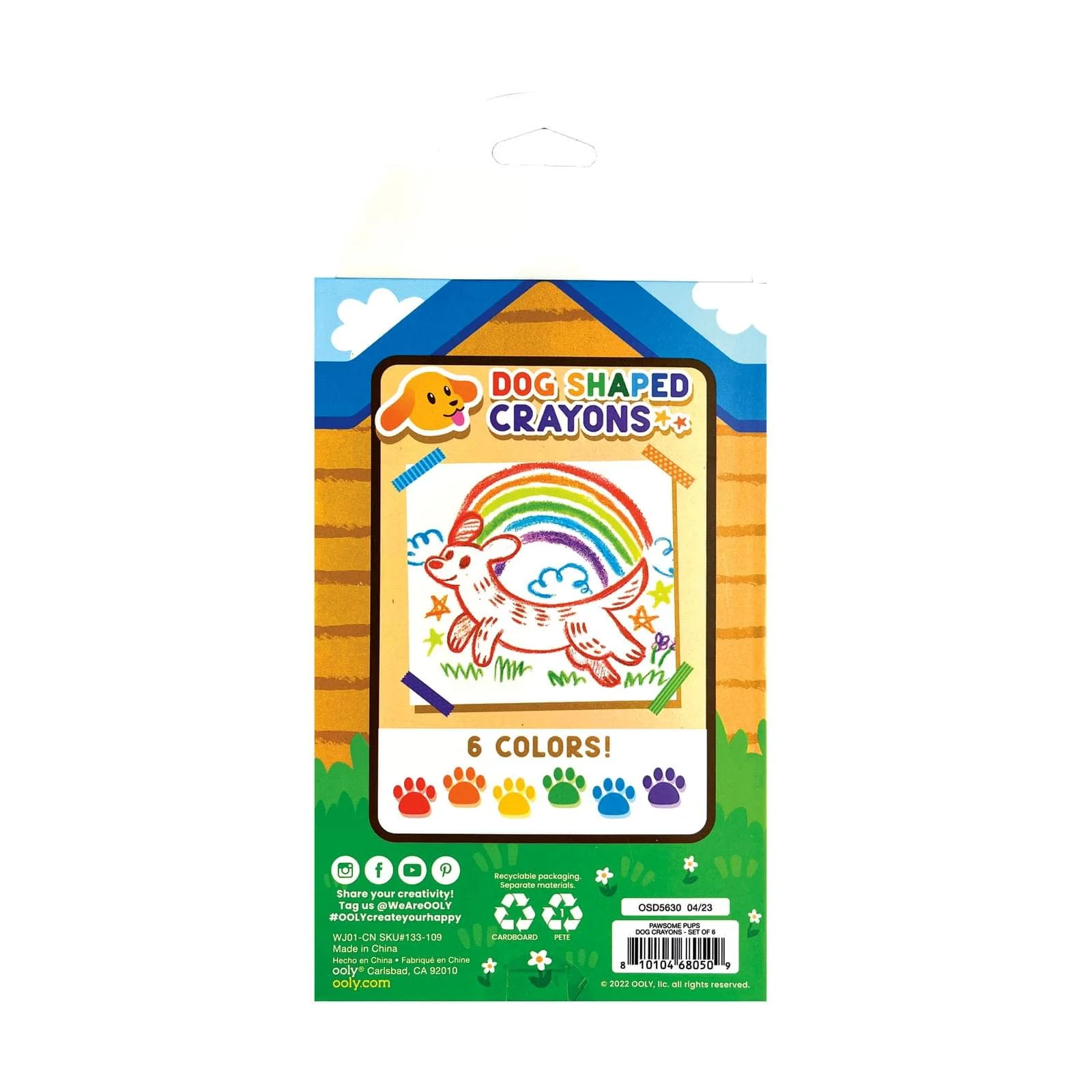 OOLY - Pawsome Pups Dog Crayons - Set of 6 - Image 2