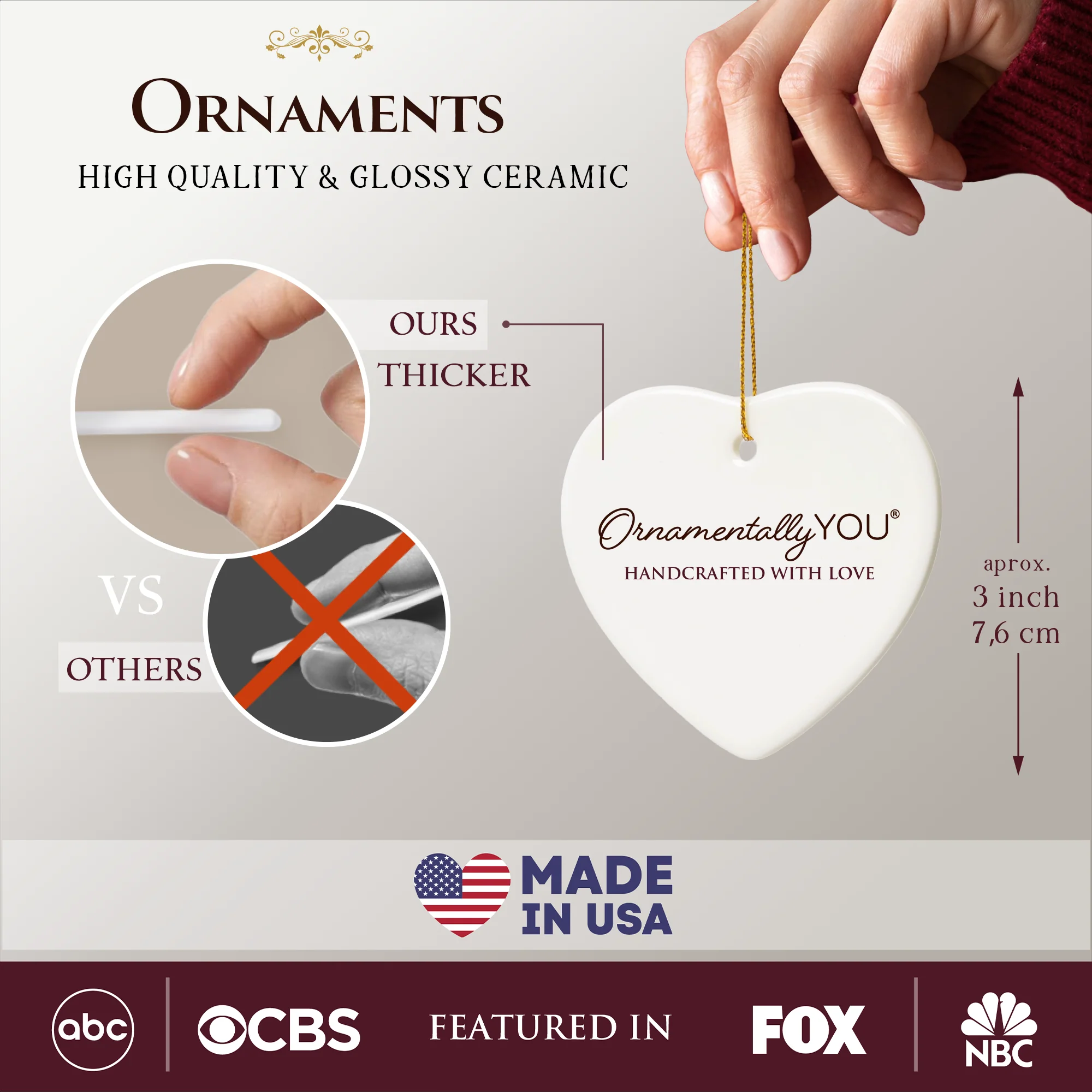 OrnamentallyYou - Donald Trump and Melania Trump Christmas Ornament - Image 3