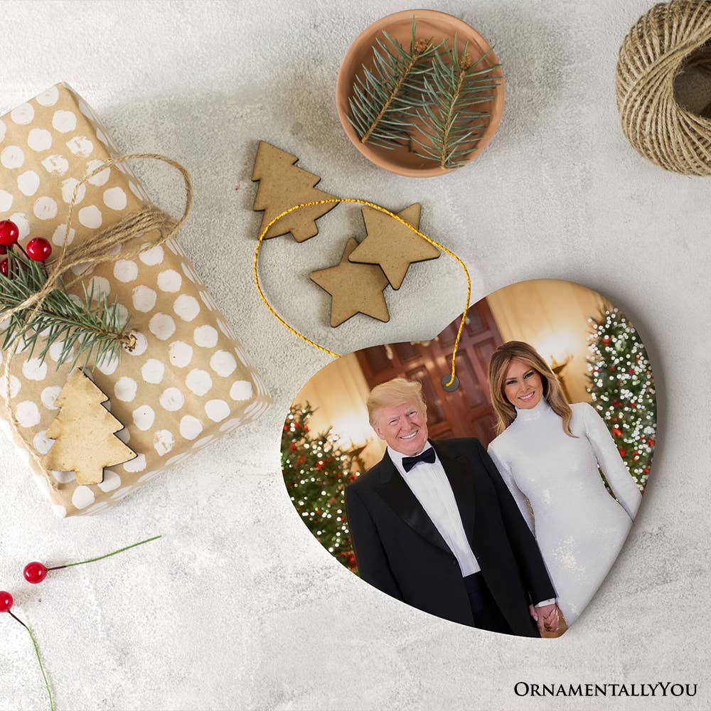 OrnamentallyYou - Donald Trump and Melania Trump Christmas Ornament - Image 4