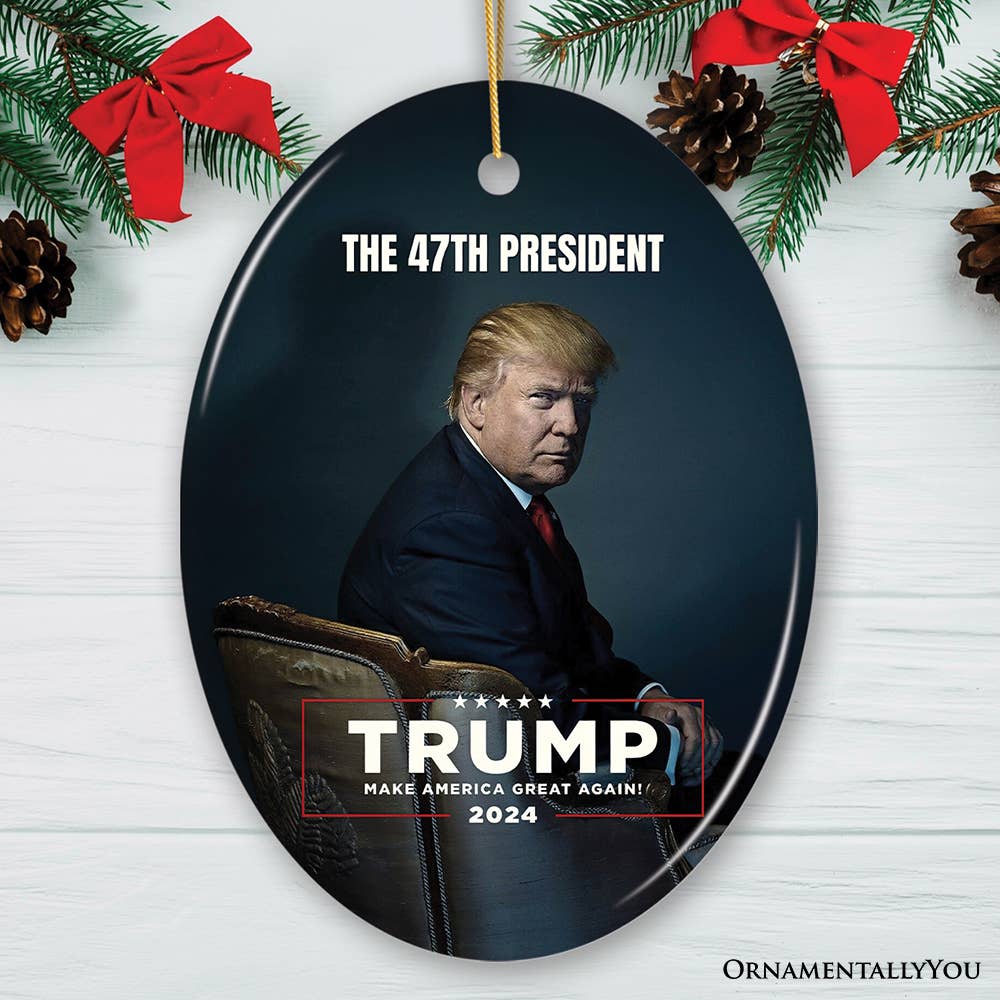 OrnamentallyYou - The 47th President Donald Trump  Ornament, 2024 Election