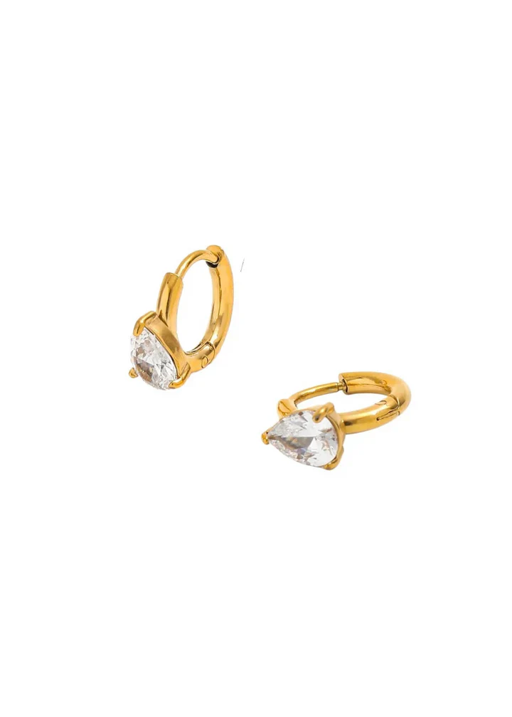 Oval Huggie Hoops