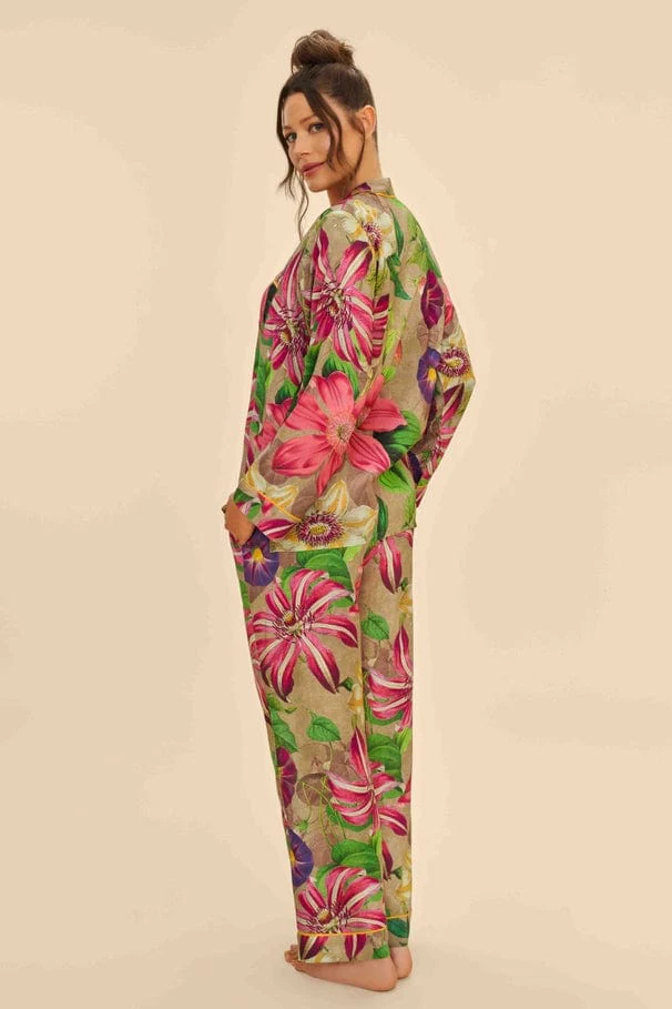 Powder - Oversized Botanicals Long Pajamas - Image 4