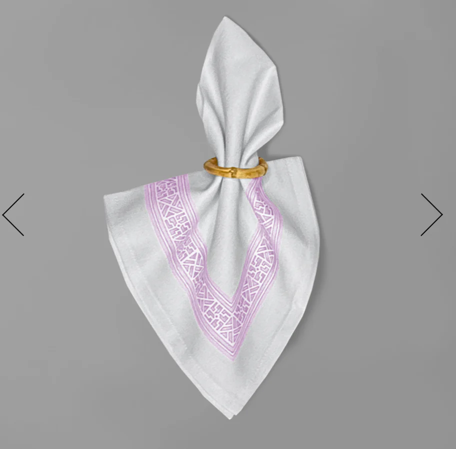 Pagoda Napkin In Lilac - Image 2