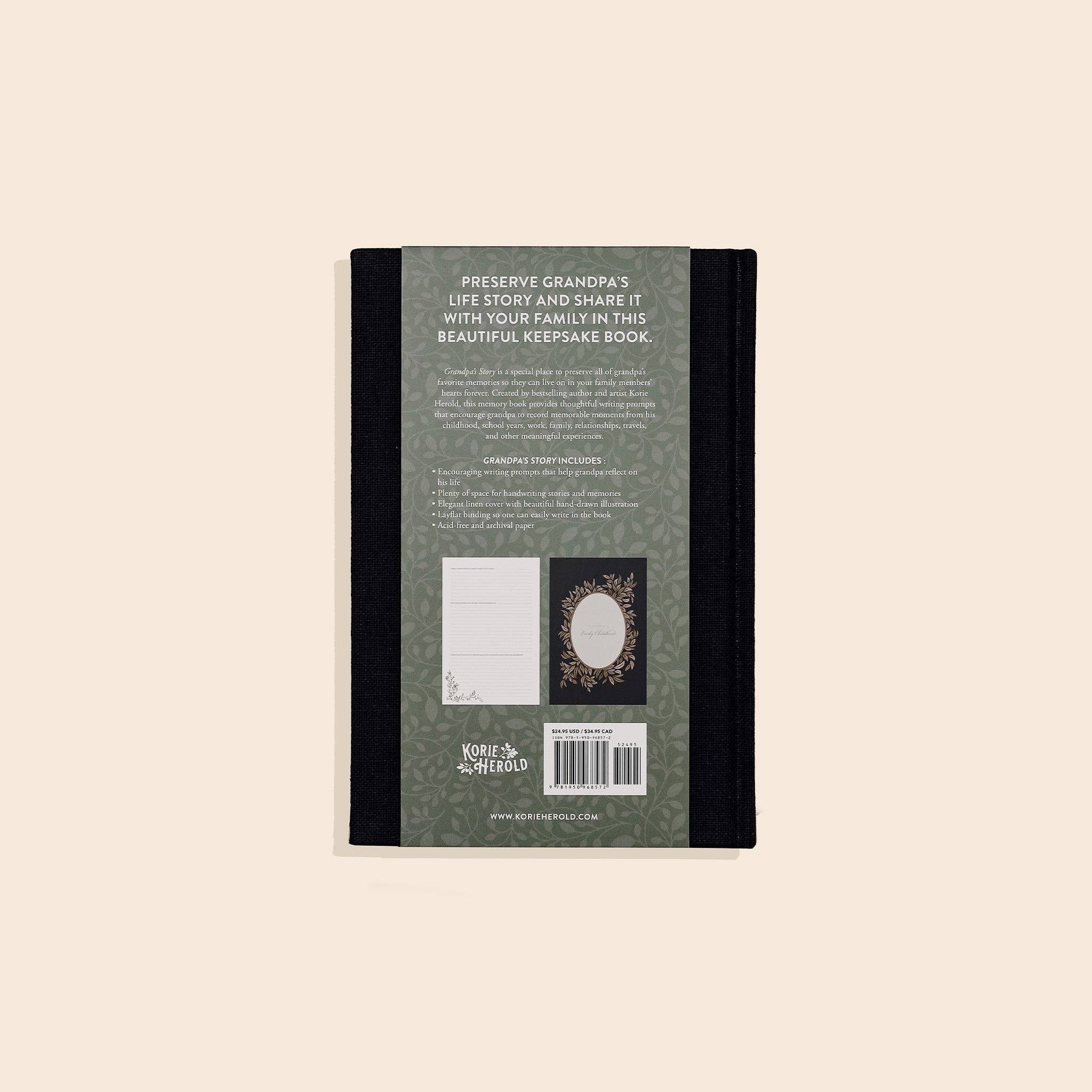 Paige Tate & Co. - Grandpa's Story: A Memory and Keepsake Journal for My Family - Image 5
