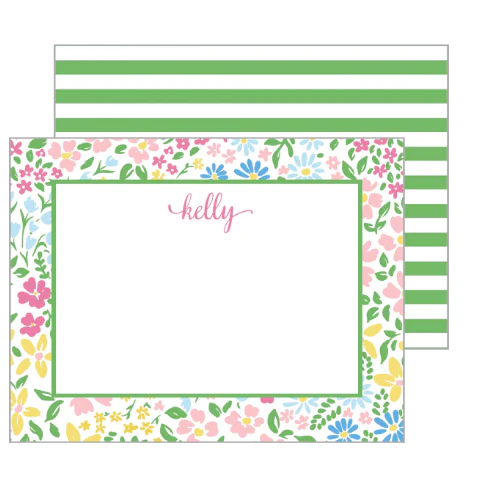 Palm Beach Floral Flat Notecards