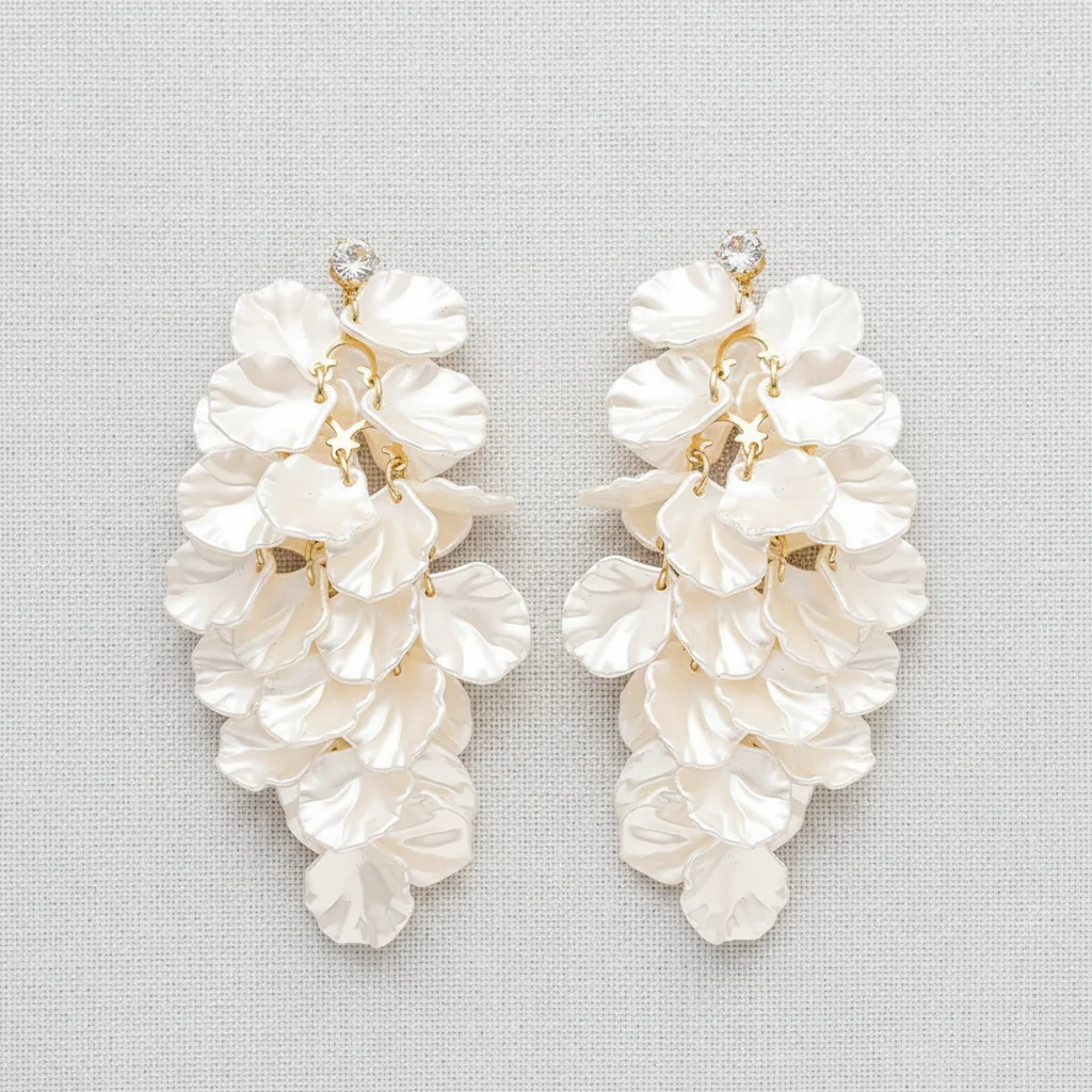 paperln - Acrylic Zirconia Tassel Earrings
