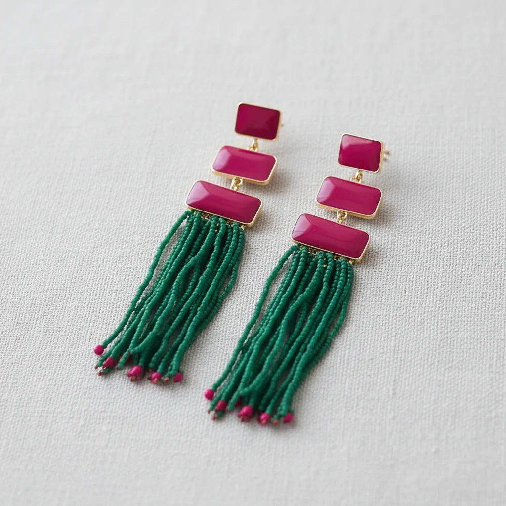 paperln - Bohemian Tassel Drop Earrings - Image 2