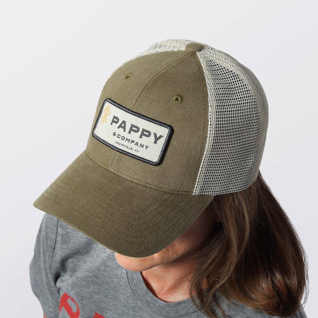 Pappy & Company - Pappy & Company Trucker Hat in Olive - Image 3