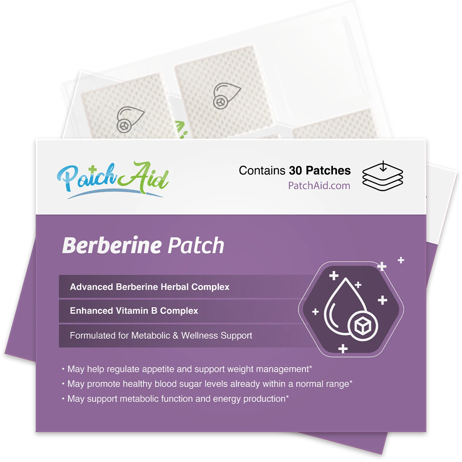 PatchAid - Berberine Patch – GLP-1 Support & Appetite Control: One Patch