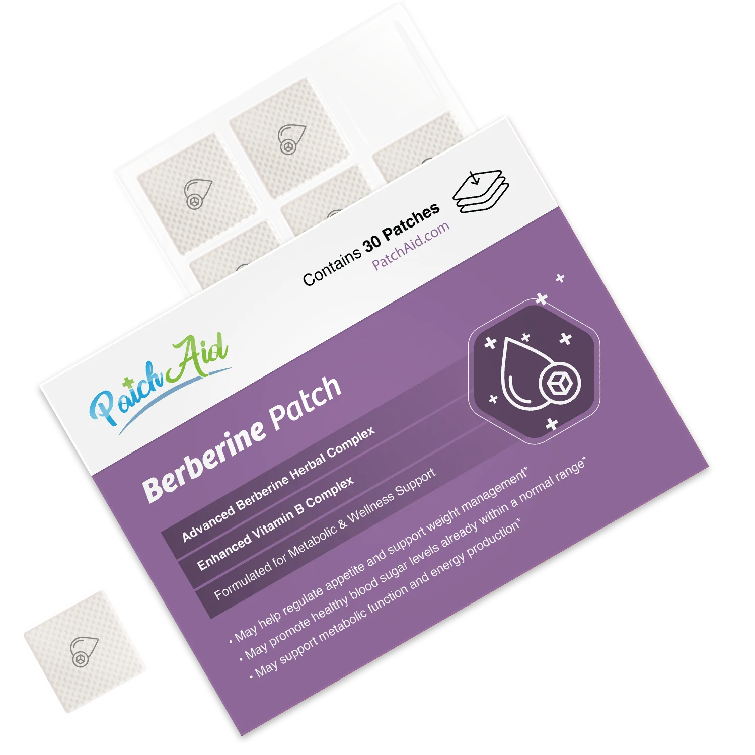 PatchAid - Berberine Patch – GLP-1 Support & Appetite Control: One Patch - Image 3
