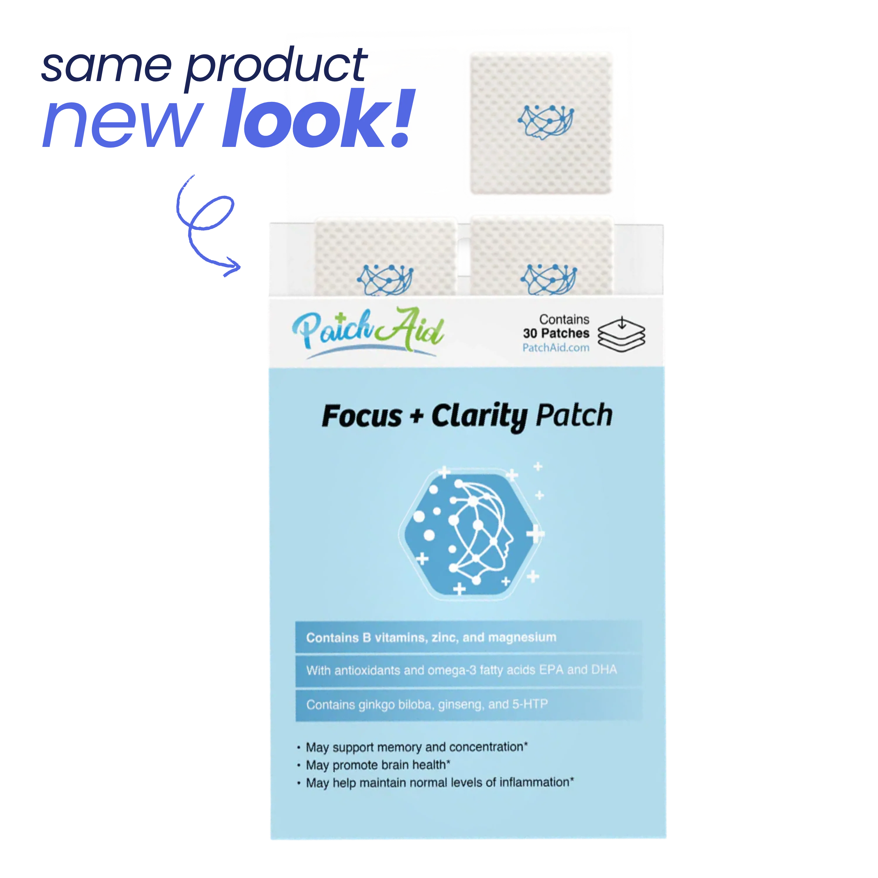 PatchAid - Focus and Clarity Patch - Cognitive & Memory Function: 1-Pack