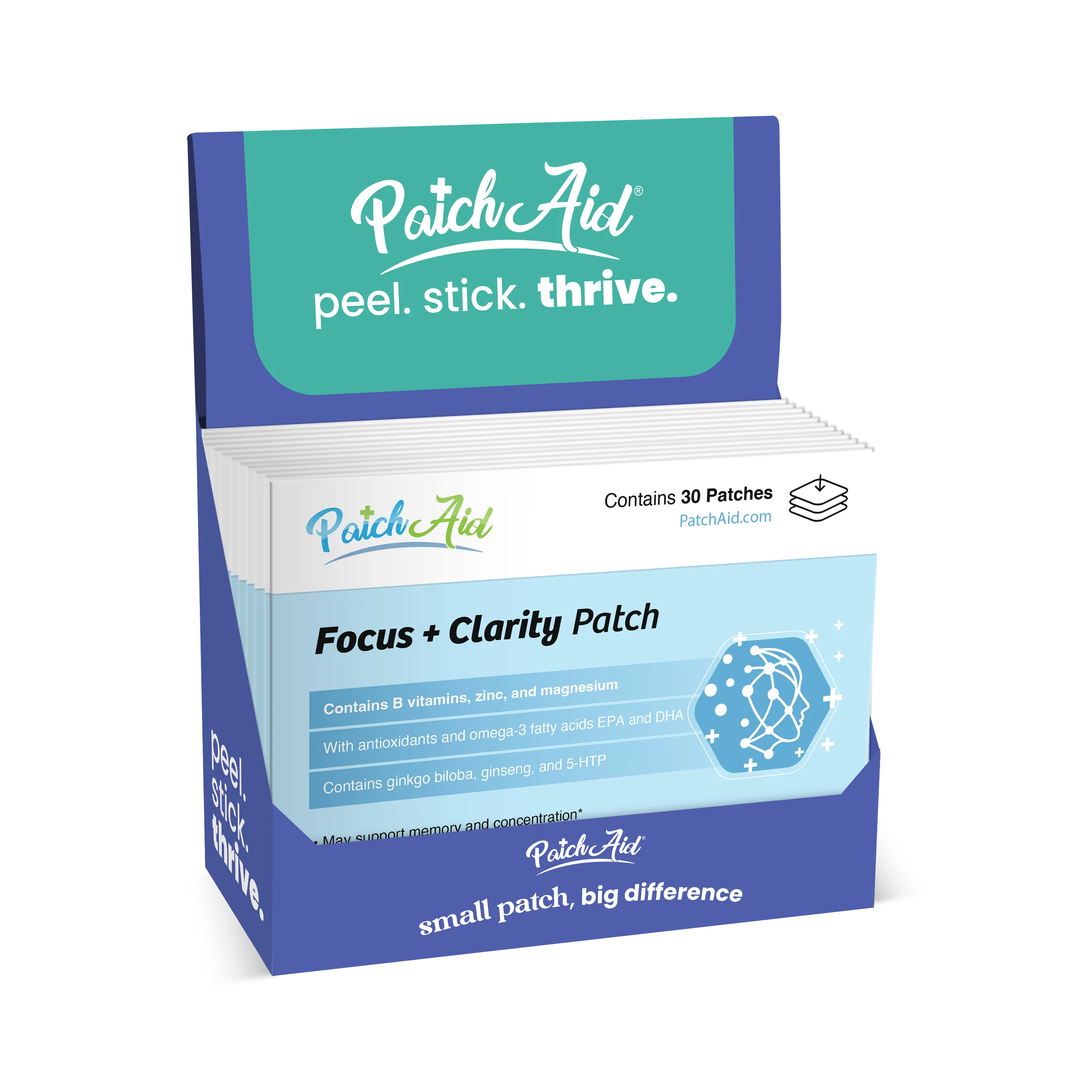 PatchAid - Focus and Clarity Patch - Cognitive & Memory Function: 1-Pack - Image 6