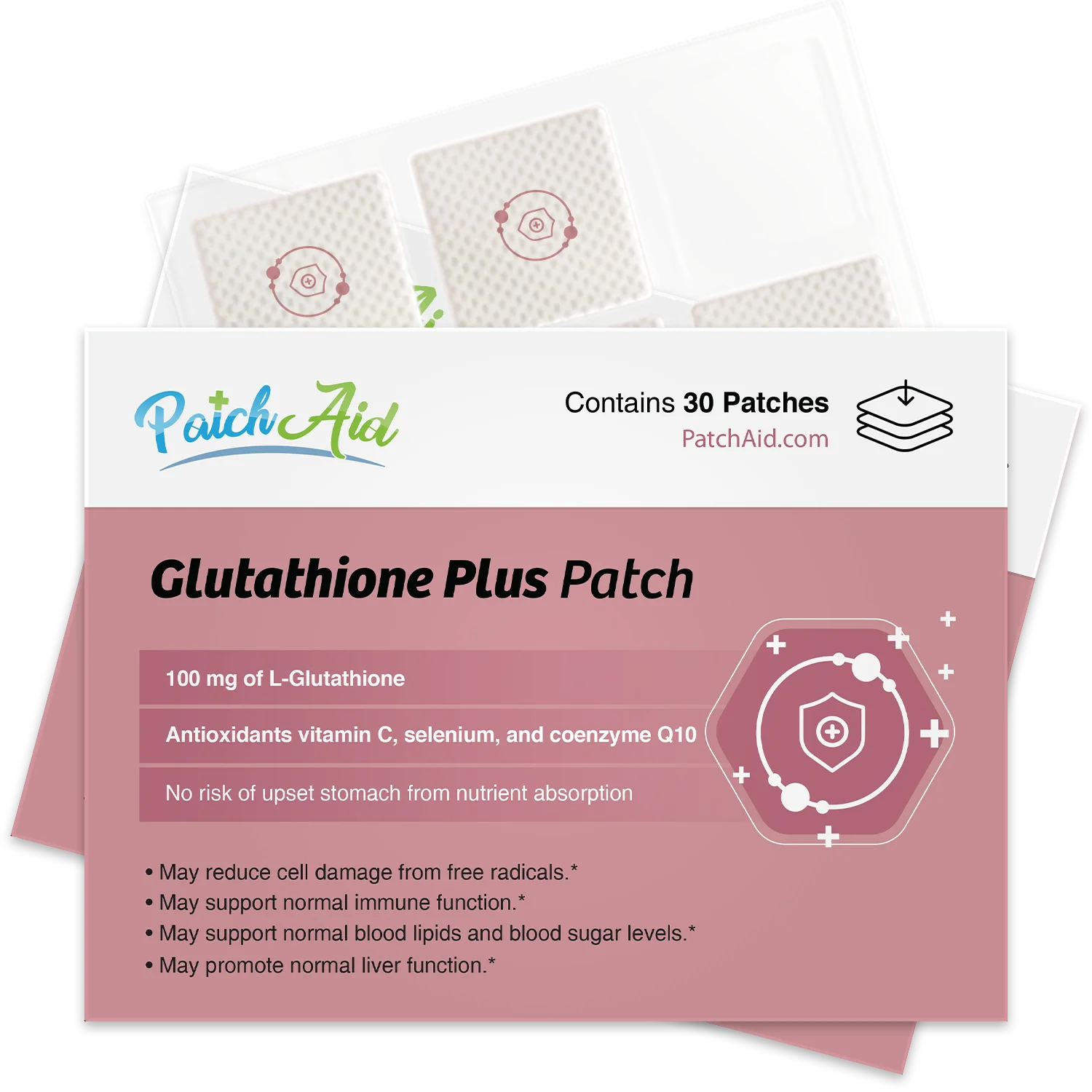 PatchAid - Glutathione Plus Patch - Antioxidant & Detox Support: 1-Pack