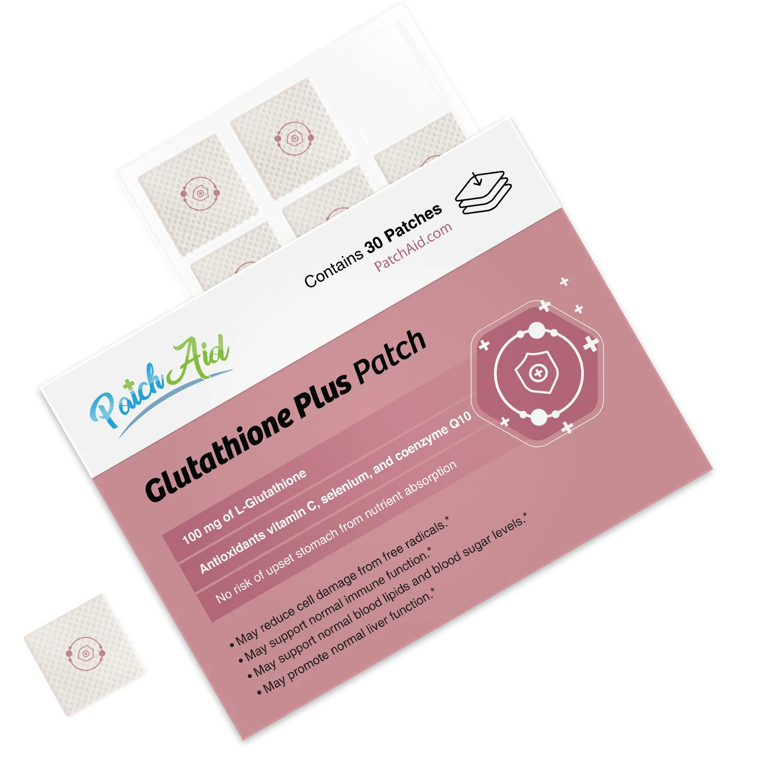 PatchAid - Glutathione Plus Patch - Antioxidant & Detox Support: 1-Pack - Image 2