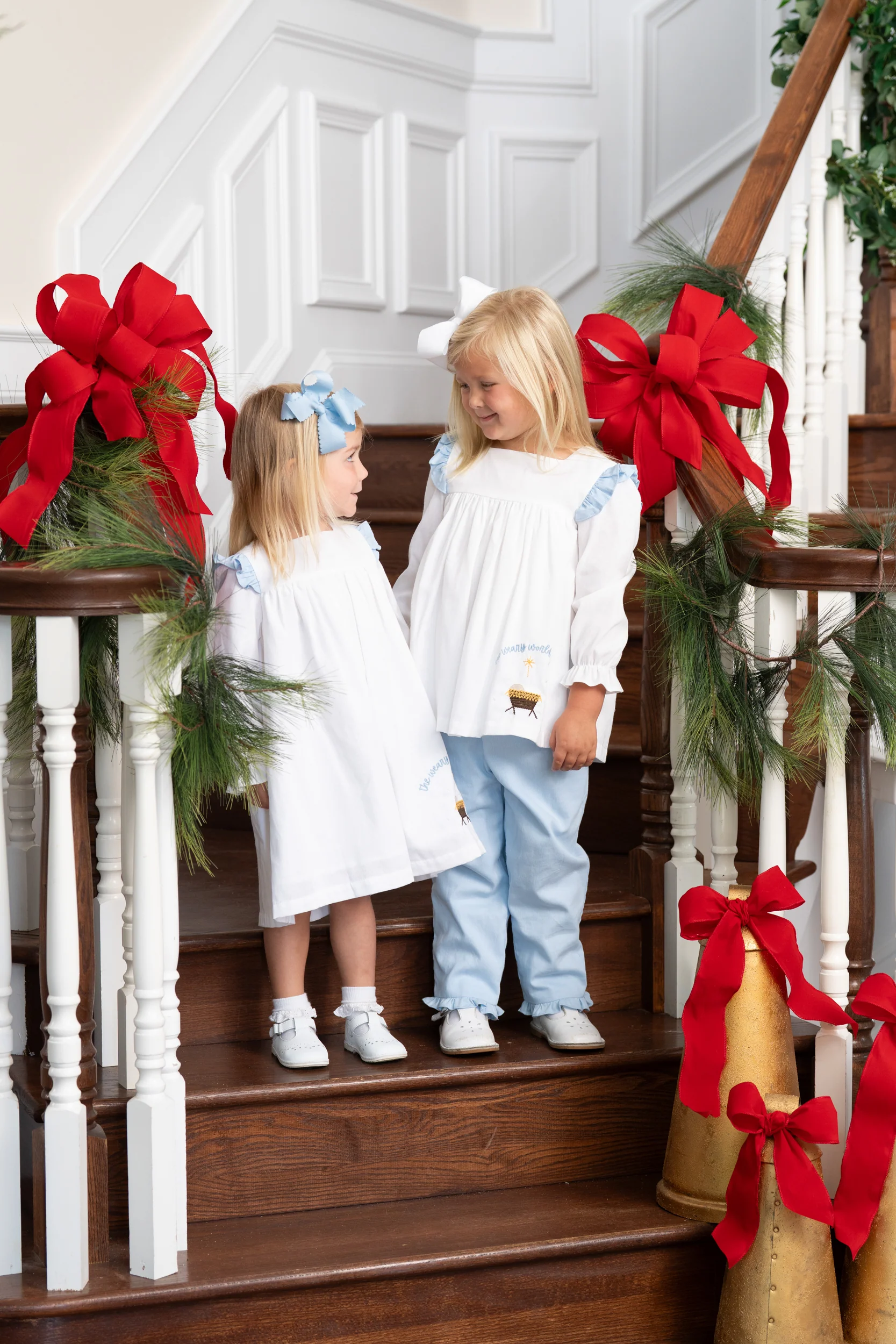 Patsy Nativity Blue LS Pant Set - Image 3