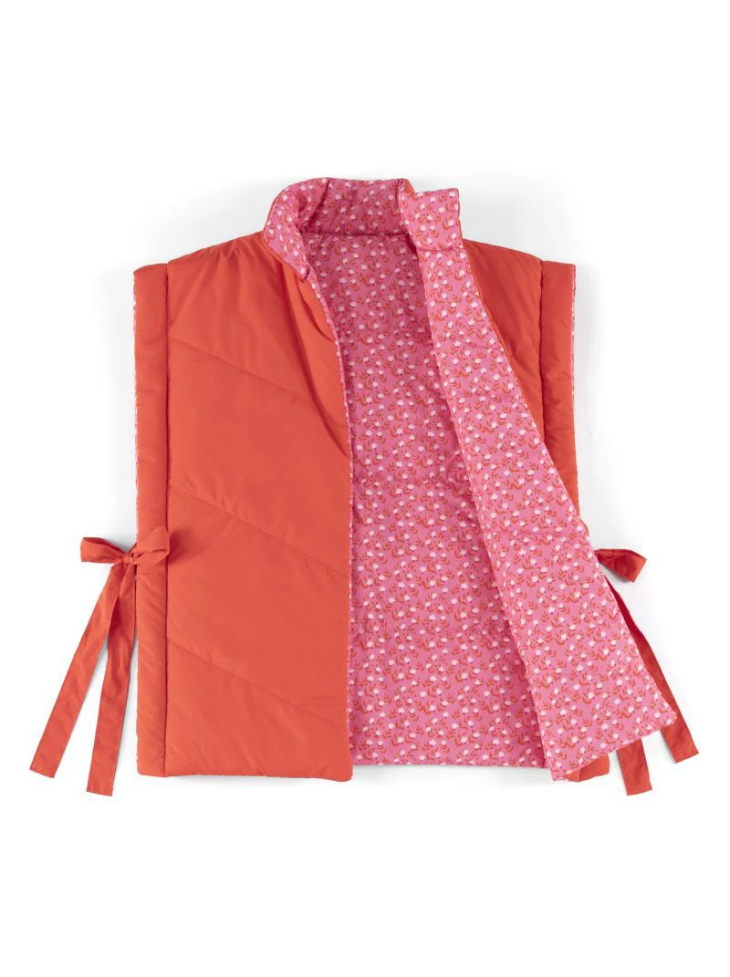PETRA REVERSIBLE VEST,FLAME