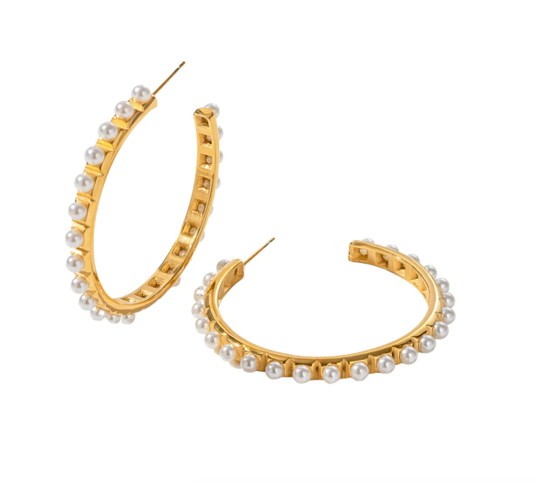 Phoebe Pearl Hoops