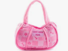 Pink Checker Chewy Vuiton Handbag