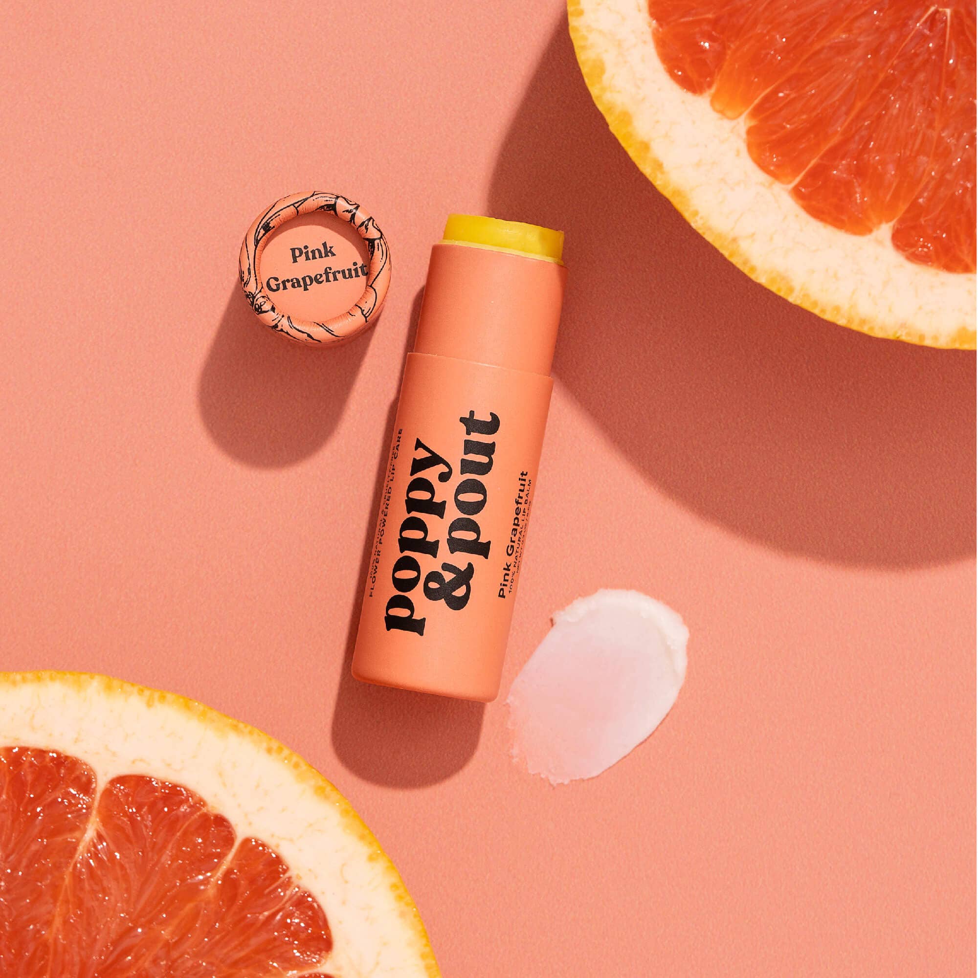 Poppy & Pout - Lip Balm, Pink Grapefruit - Image 3