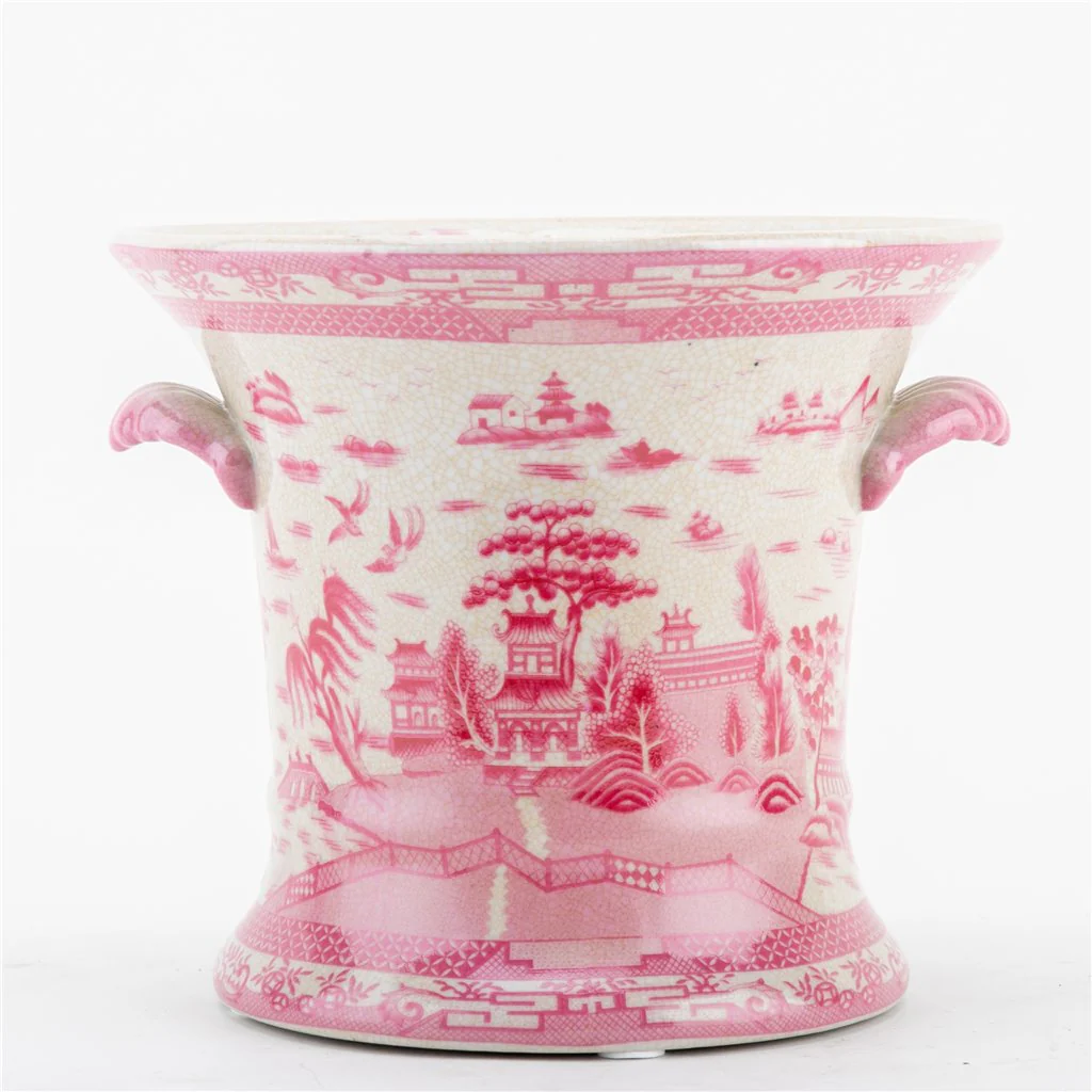 Porcelain Planter-Pink Willow