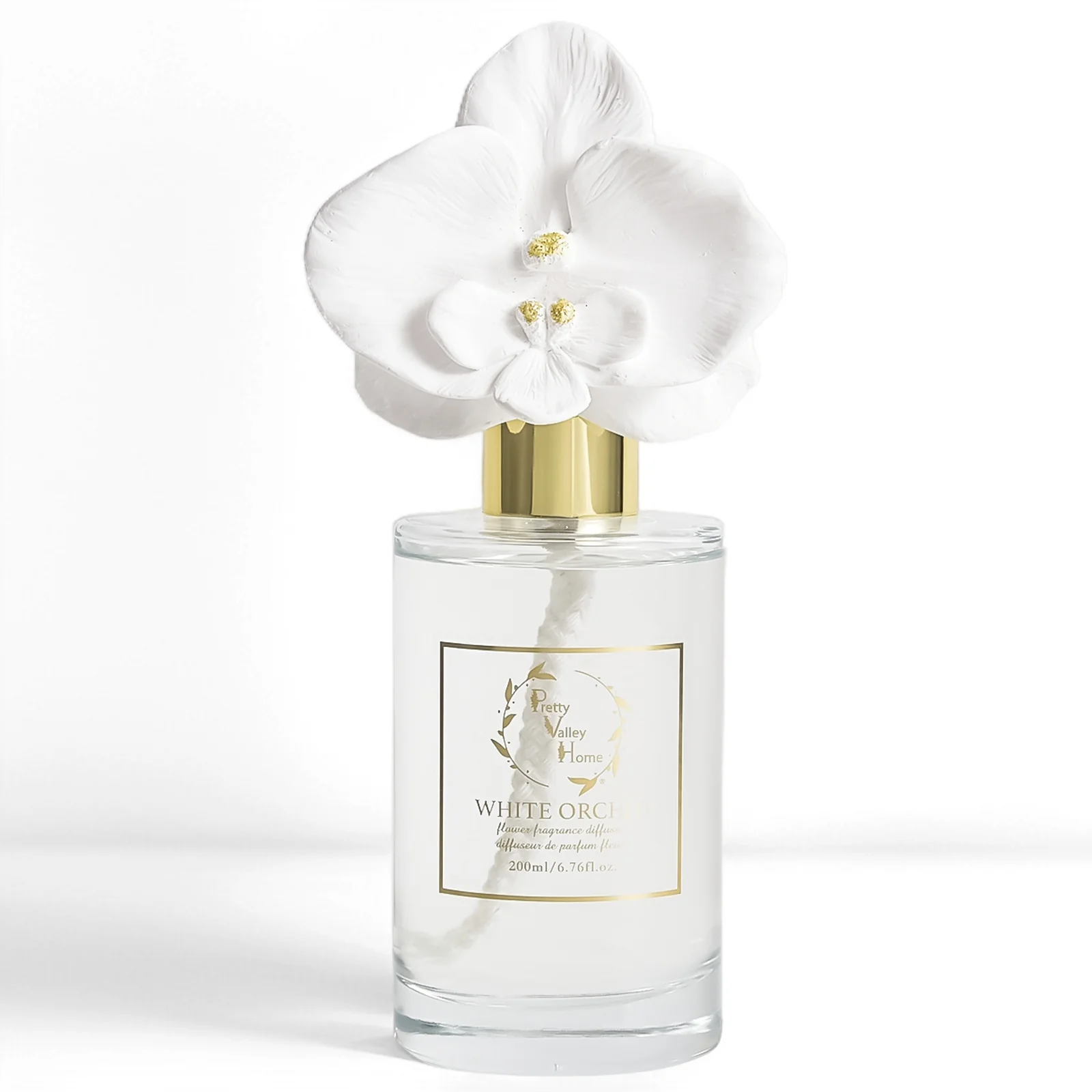 Pretty Valley Home - Orchid Flower Diffuser Gift Set - White Orchid - Image 3