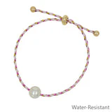 Pull String Threaded with Freshwater Pearl Bracelet - Image 3