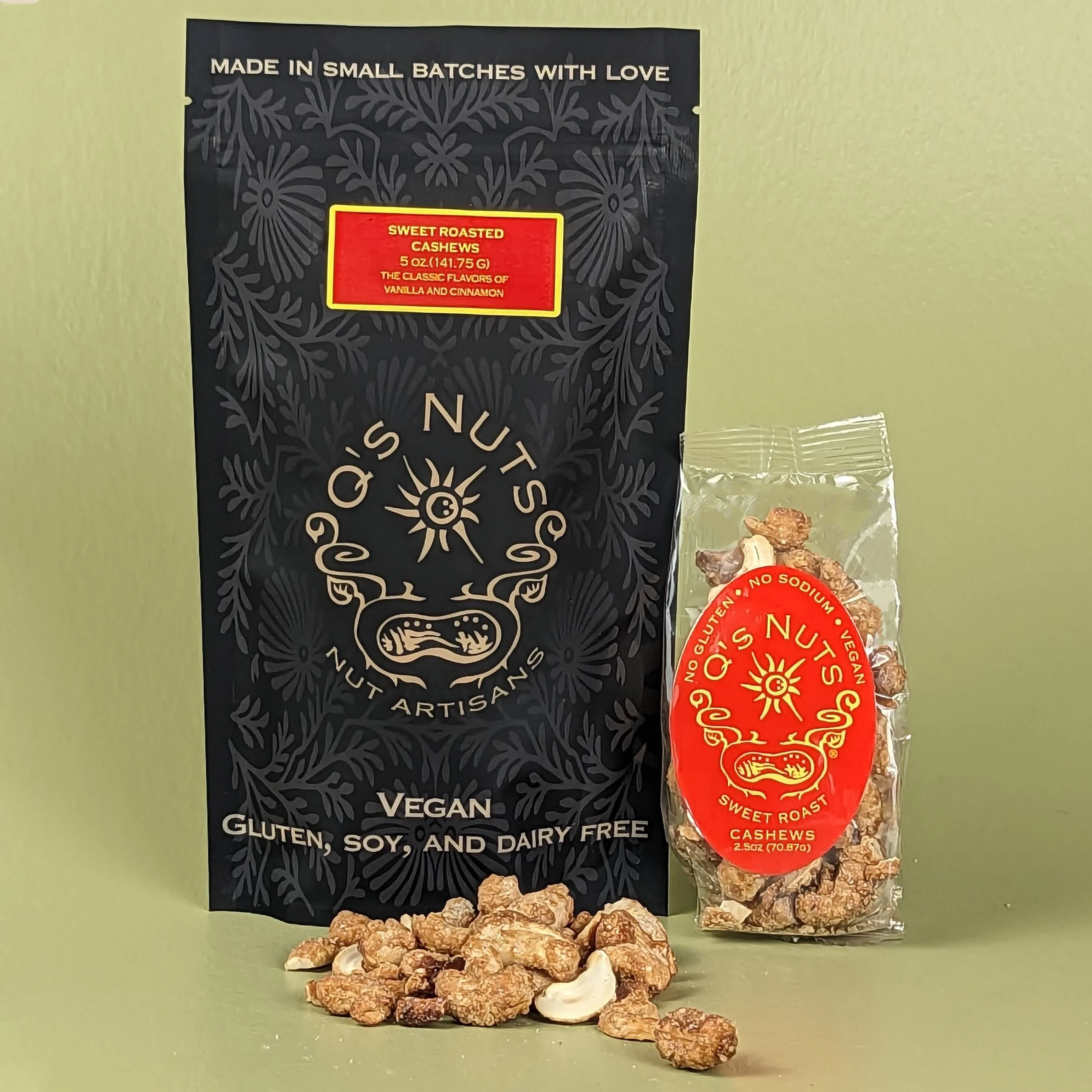 Q's Nuts, LLC - 5 oz Sweet Roast Cashew
