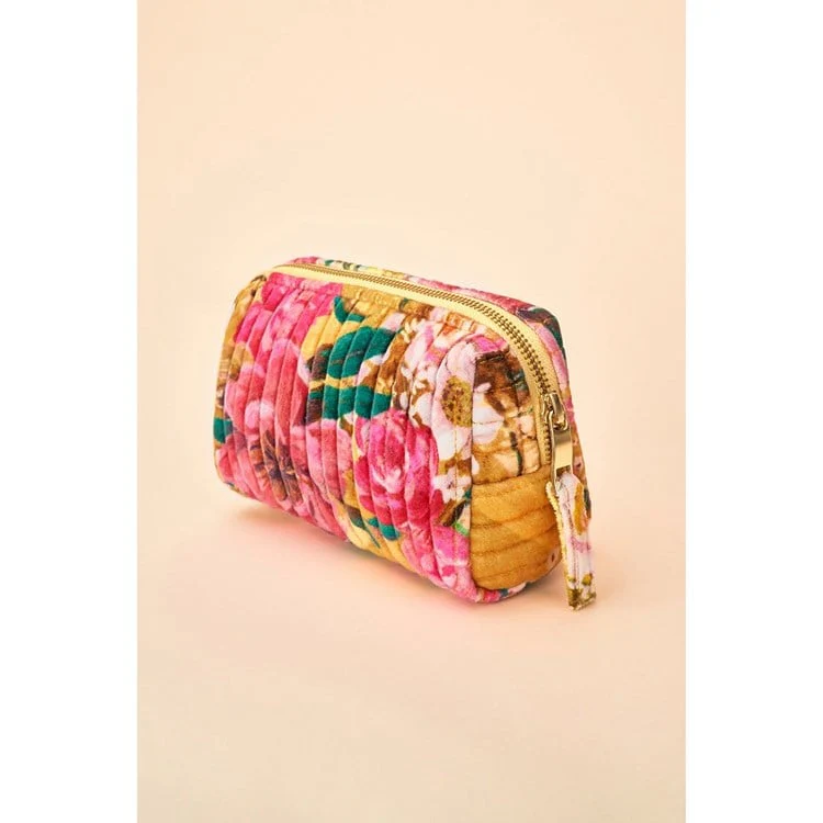 Quilted-Vanity-Bag-Impressionist-Flrl---Mustard