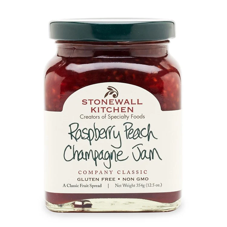 Raspberry Peach Champagne Jam 12.5oz