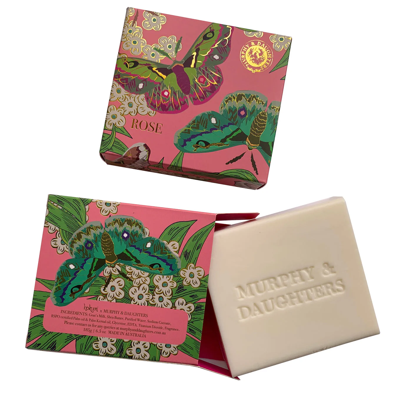 Rectangular Boxed Soap - Rose