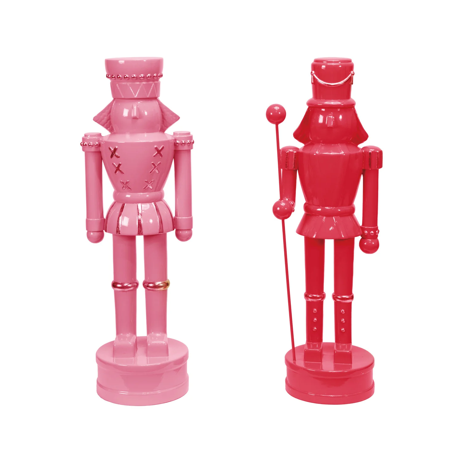 Resin Nutcracker with Gold Finish Accents, 2 Styles
