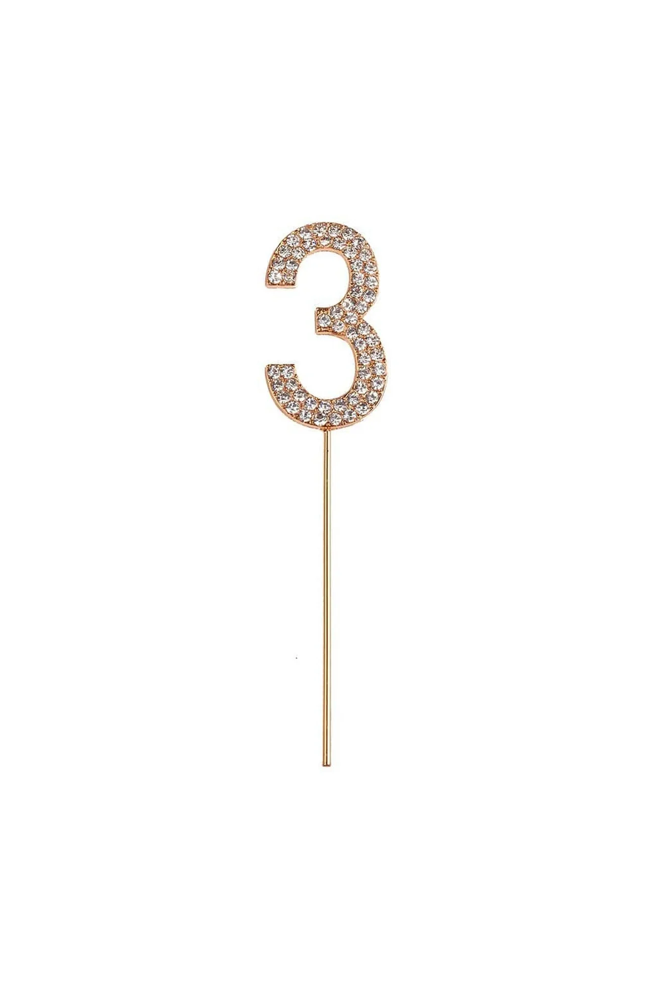 Rhinestone Cake Topper Numbers - Image 4