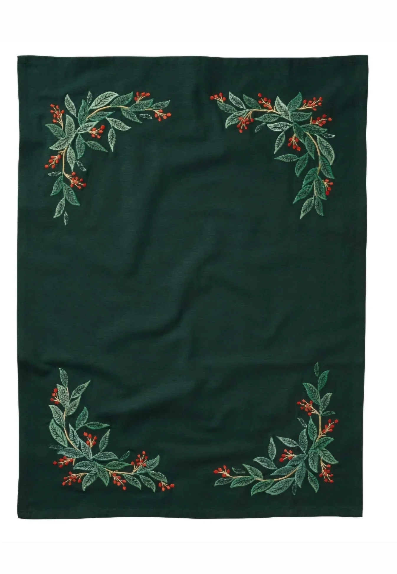 Rifle Paper- Willowberry Embroidered Tea Towel