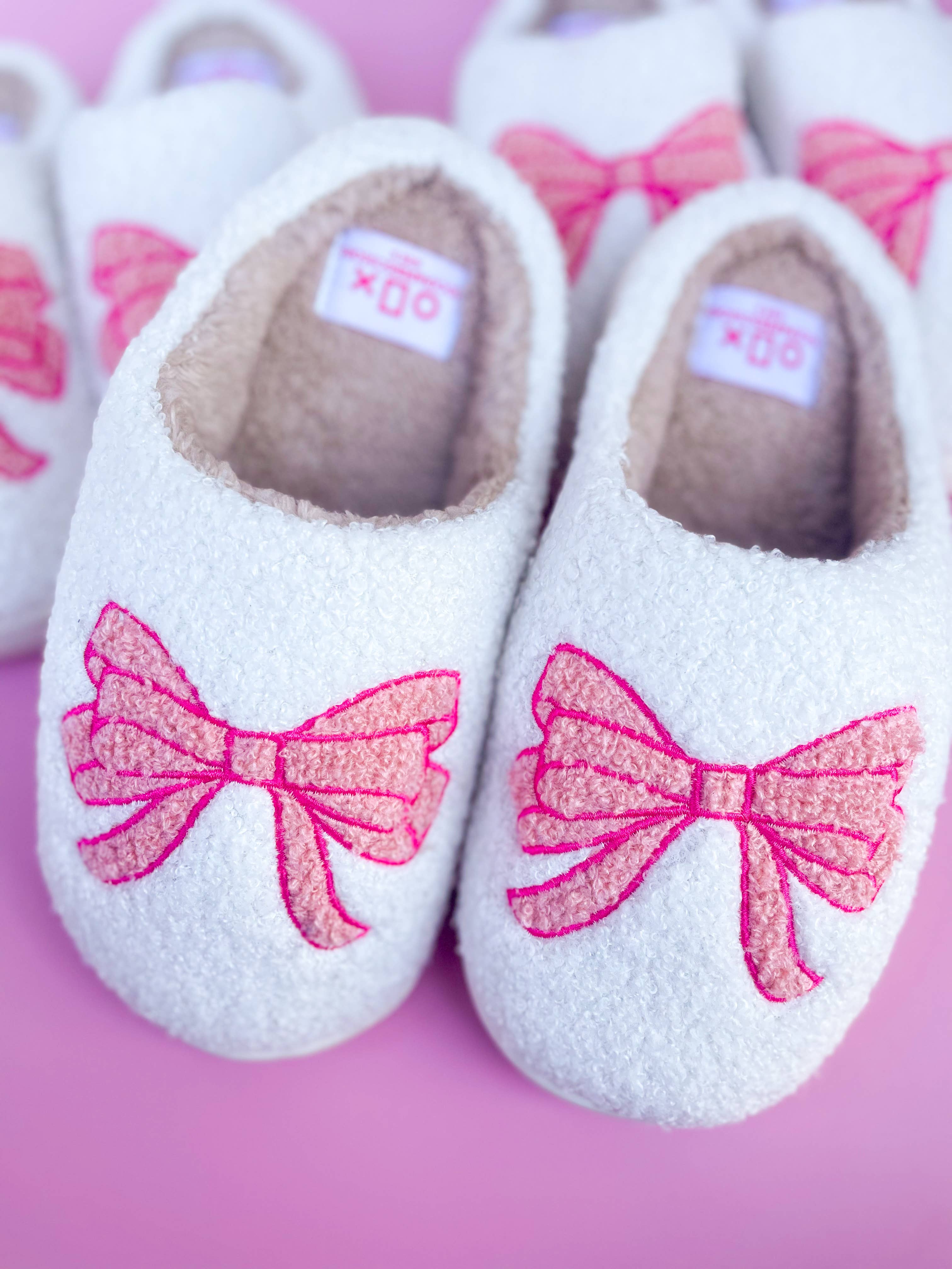 Rock Paper Scissors - Blue Bow Slippers: X-Large - Image 3