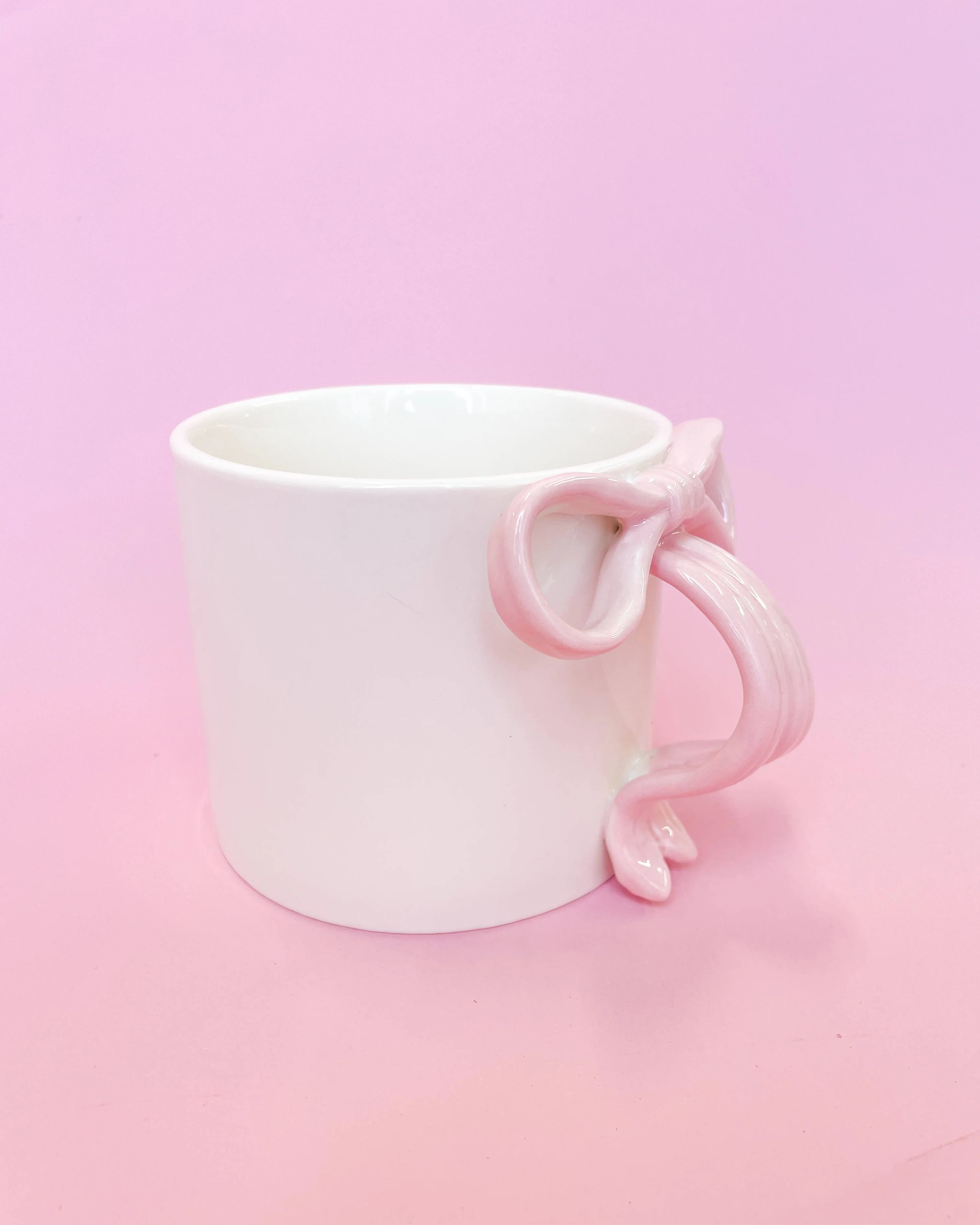 Rock Paper Scissors - Pink Bow 15oz Ceramic Coffee Mug - Image 2
