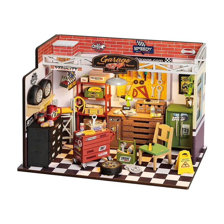 Rolife Garage Workshop DIY Miniature House Ki