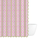 Rosemary Stripe Pink Shower Curtain Standard, 72" x 72"