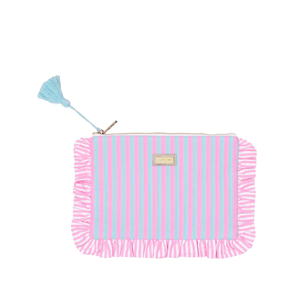 Ruffle Pouch, Stripе