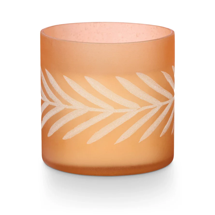 Rustic Pumpkin Gather Glass Candle