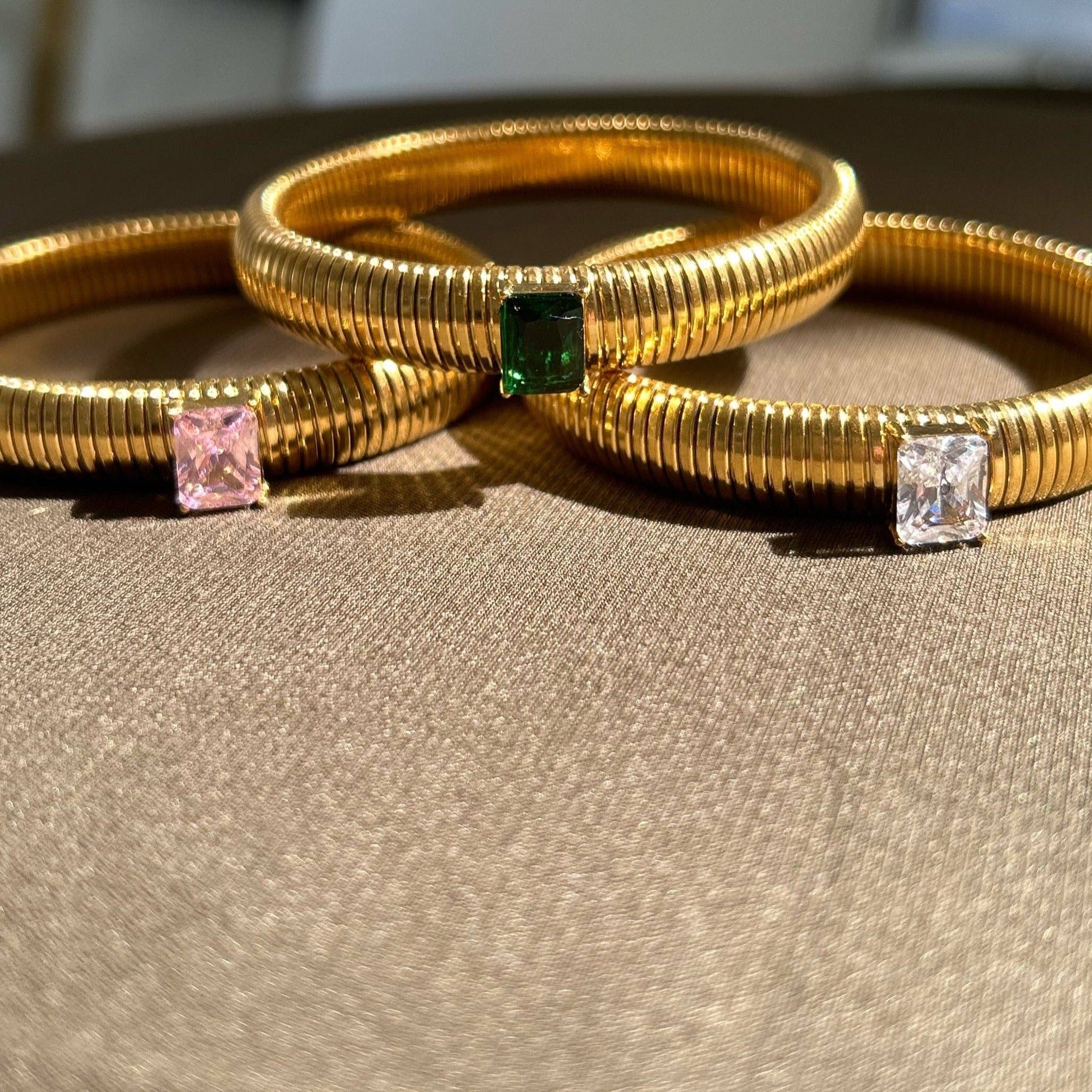 Sahira Jewelry Design - Serenity CZ Gold Bracelet - Image 2