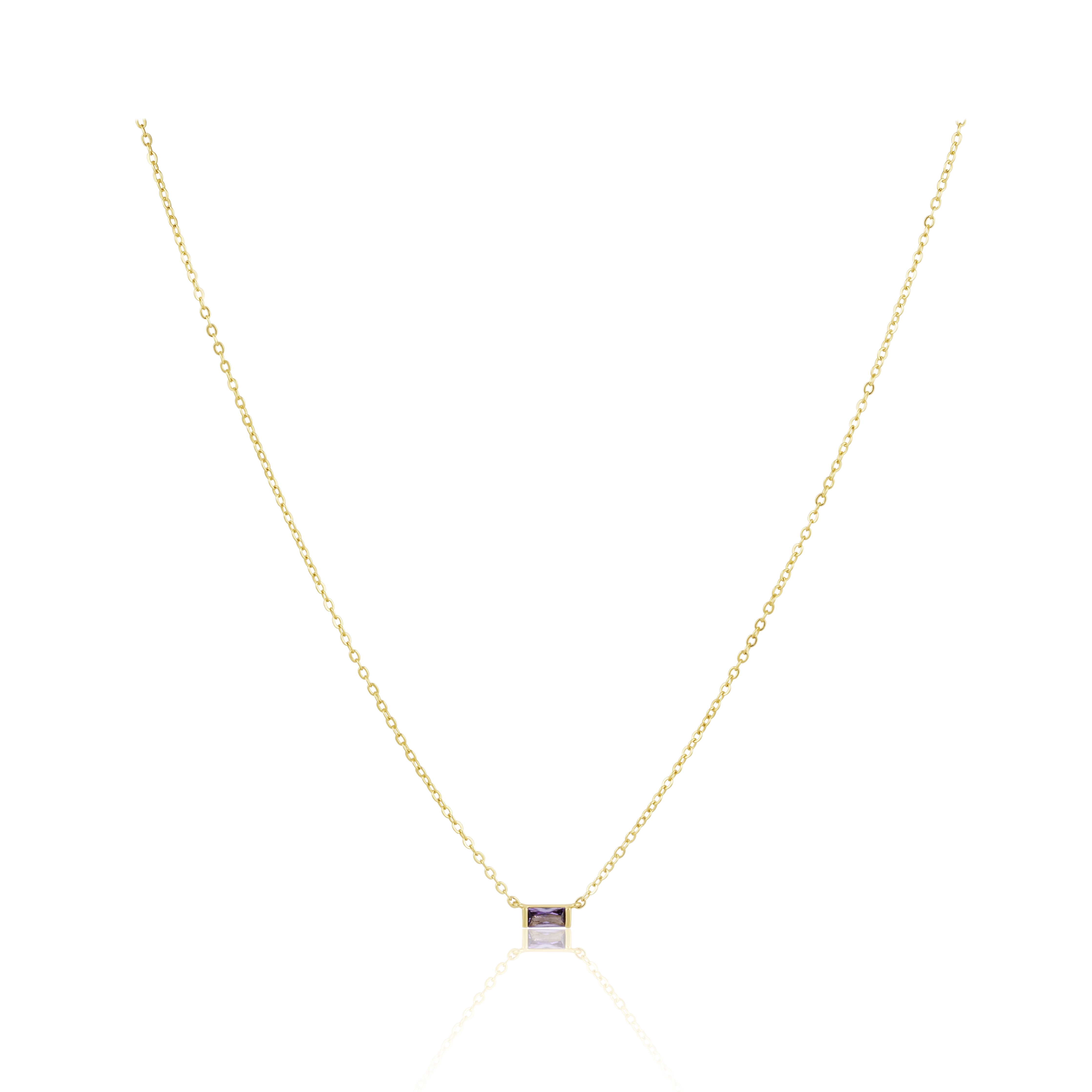 Sahira Jewelry Design - Willow Necklace- Purple