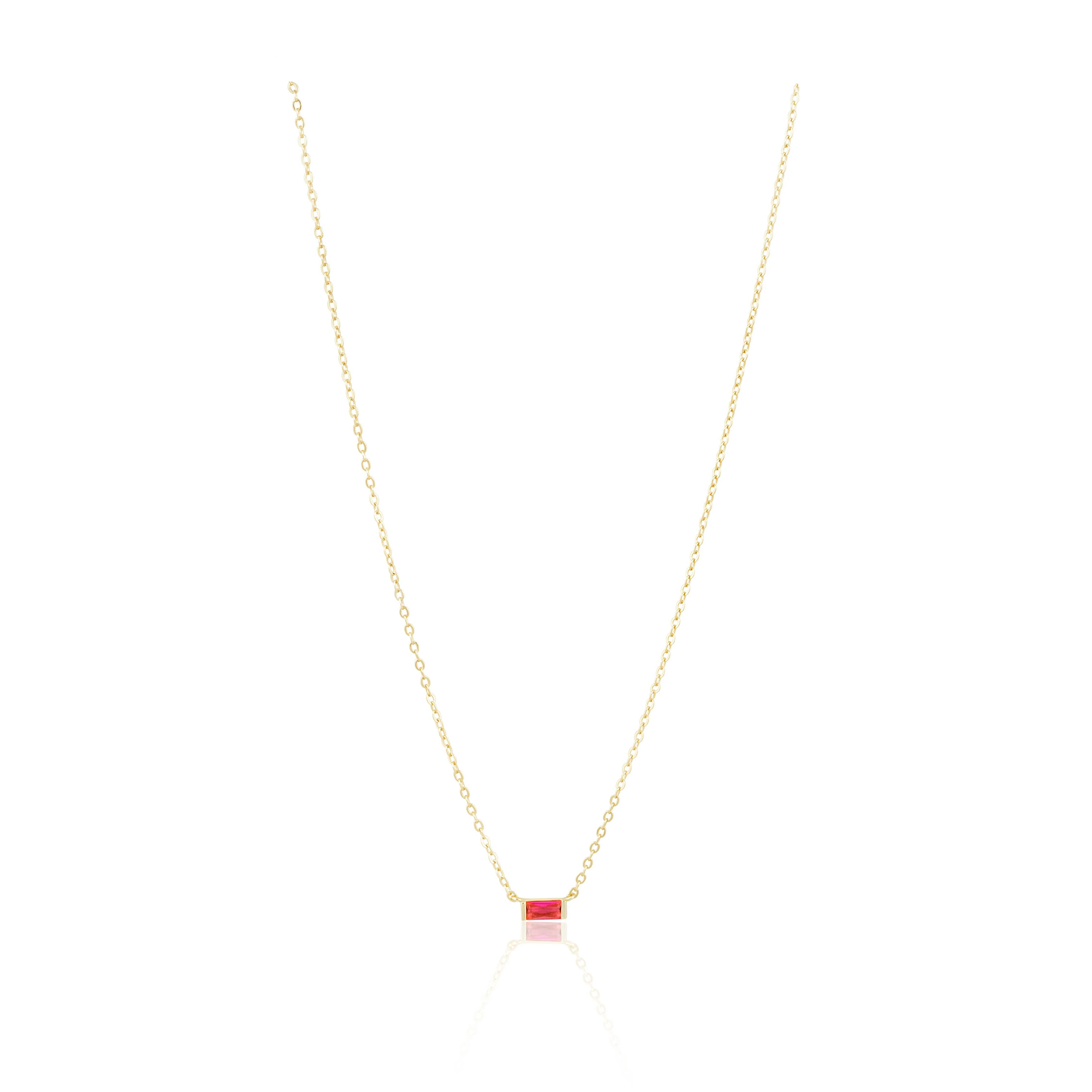 Sahira Jewelry Design - Willow Necklace-Red