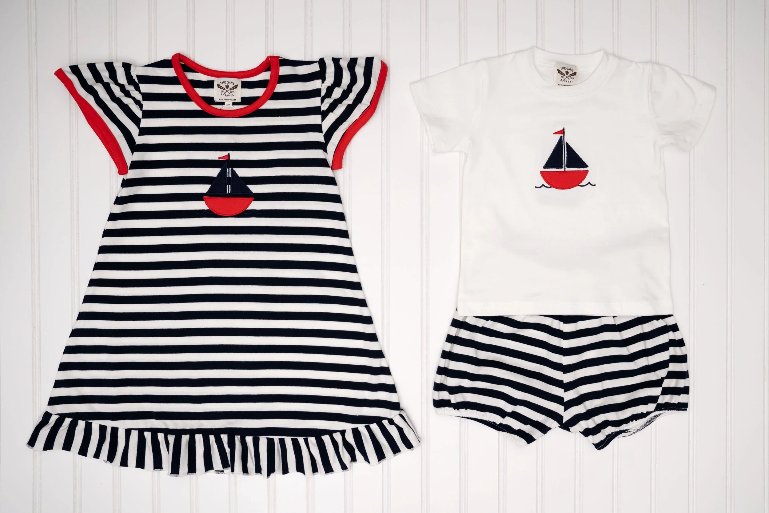 Sailboat Play Applique Dress - Image 2